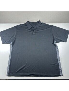 Nike Golf Black & Gray Polo XXL